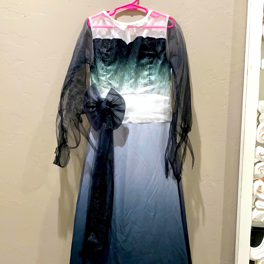 Used as a goth bride costume